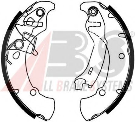 Тормозные колодки барабанные A.B.S. 9072