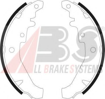 Тормозные колодки барабанные A.B.S. 9073