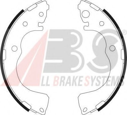 Тормозные колодки барабанные A.B.S. 9081