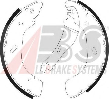 Тормозные колодки барабанные A.B.S. 9087