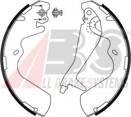 Тормозные колодки барабанные A.B.S. 9099