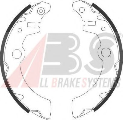 Тормозные колодки барабанные A.B.S. 9102