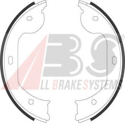 Тормозные колодки барабанные A.B.S. 9109