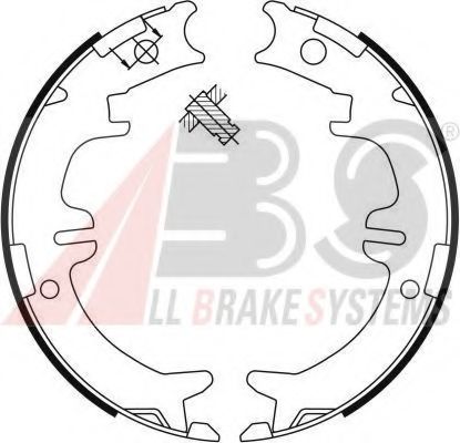 Тормозные колодки барабанные A.B.S. 9114
