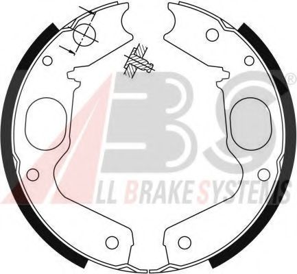 Тормозные колодки барабанные A.B.S. 9115