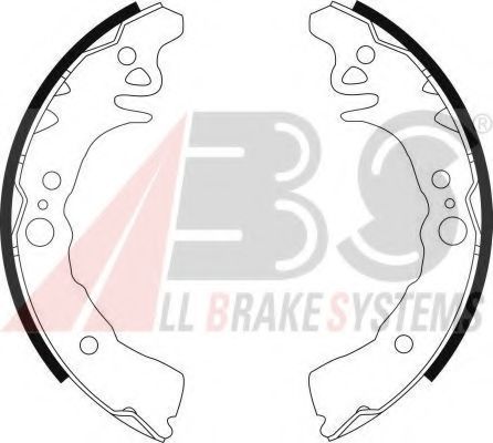 Тормозные колодки барабанные A.B.S. 9120