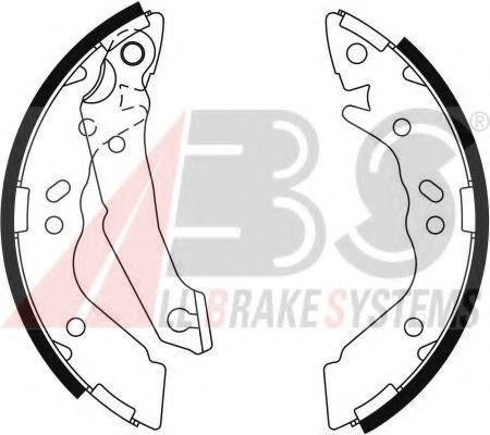 Тормозные колодки барабанные A.B.S. 9122