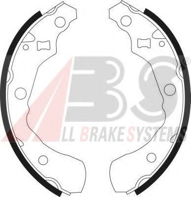 Тормозные колодки барабанные A.B.S. 9125