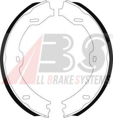 Тормозные колодки барабанные A.B.S. 9141