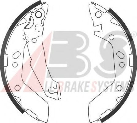 Тормозные колодки барабанные A.B.S. 9148