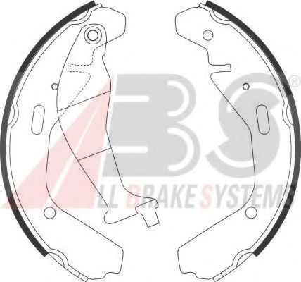 Тормозные колодки барабанные A.B.S. 9151