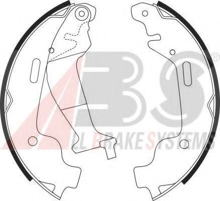 Тормозные колодки барабанные A.B.S. 9152