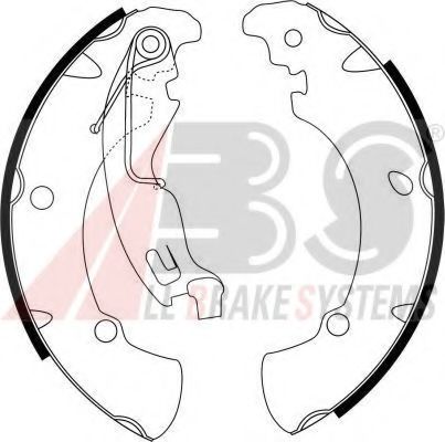 Тормозные колодки барабанные A.B.S. 9154