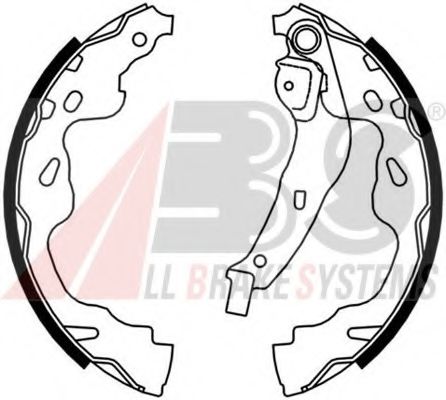 Тормозные колодки барабанные A.B.S. 9165