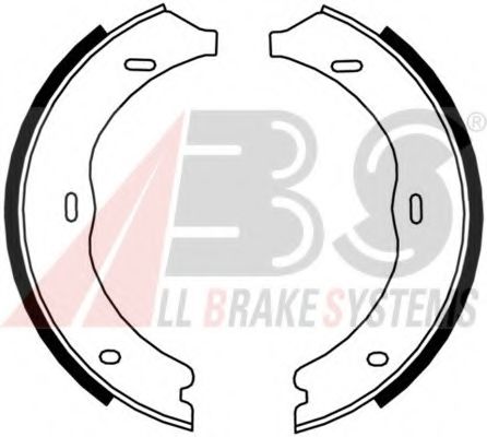 Тормозные колодки барабанные A.B.S. 9176