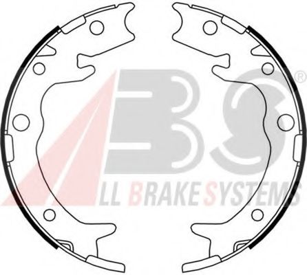 Тормозные колодки барабанные A.B.S. 9180