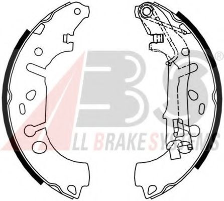 Тормозные колодки барабанные A.B.S. 9215