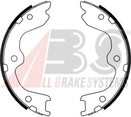 Тормозные колодки барабанные A.B.S. 9231