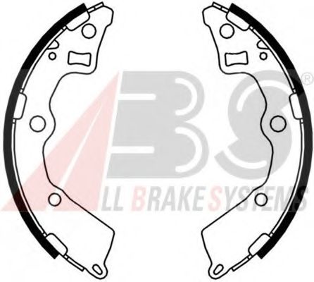 Тормозные колодки барабанные A.B.S. 9233