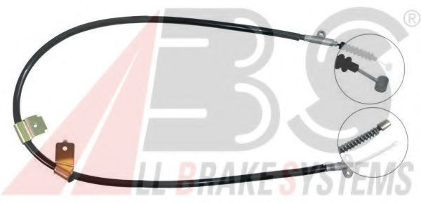 Трос ручного тормоза A.B.S. K11538