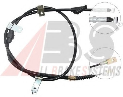 Трос ручного тормоза A.B.S. K12507