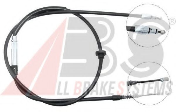Трос ручного тормоза A.B.S. K12876