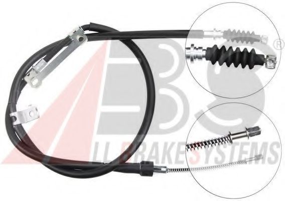 Трос ручного тормоза A.B.S. K16507