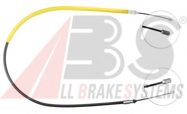 Трос ручного тормоза A.B.S. K16947