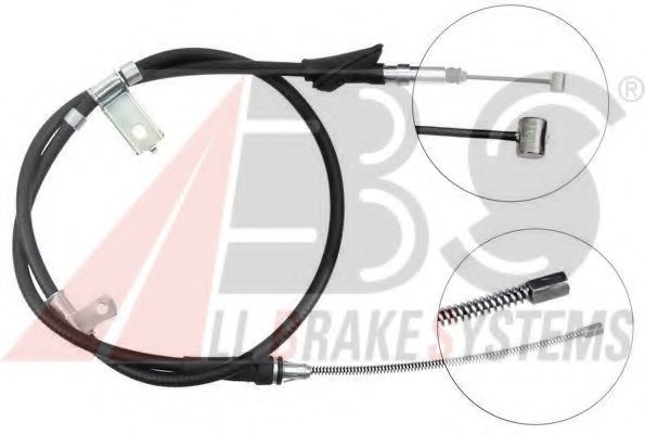 Трос ручного тормоза A.B.S. K17128