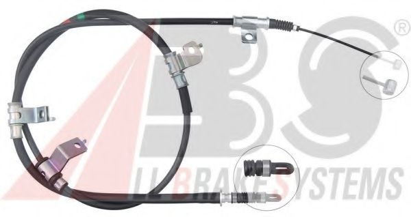 Трос ручного тормоза A.B.S. K17500