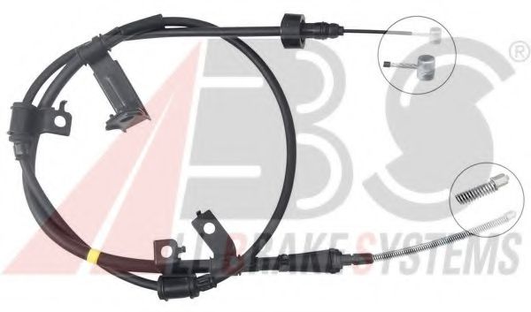 Трос ручного тормоза A.B.S. K17510
