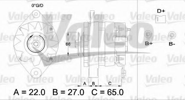Генератор VALEO 433371