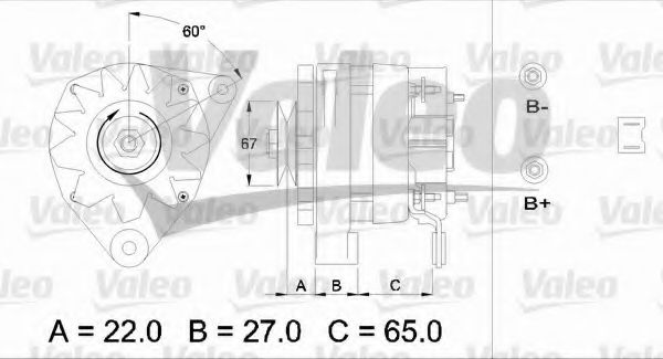 Генератор VALEO 433430