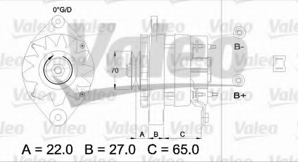 Генератор VALEO 433437