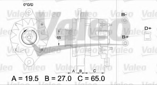 Генератор VALEO 433444