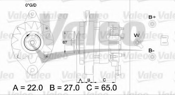 Генератор VALEO 433447