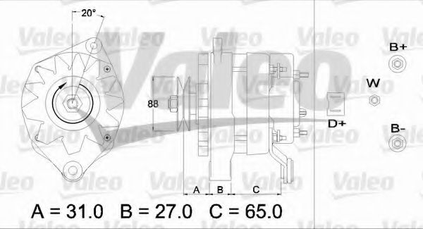 Генератор VALEO 433453