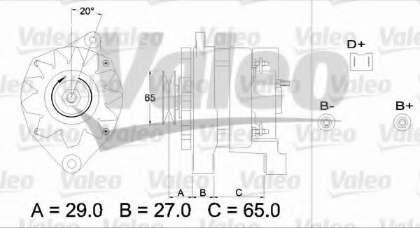 Генератор VALEO 433459