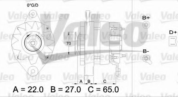 Генератор VALEO 433467