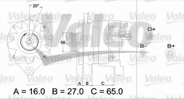 Генератор VALEO 433468