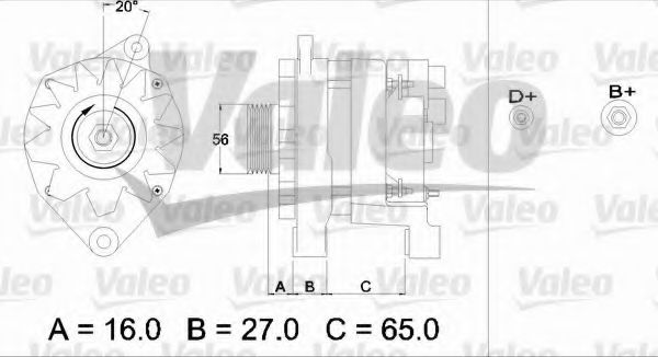 Генератор VALEO 433469