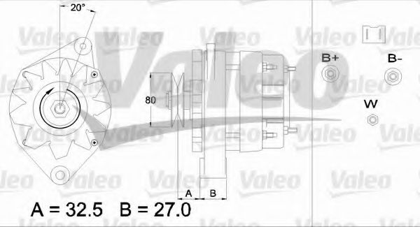 Генератор VALEO 433472
