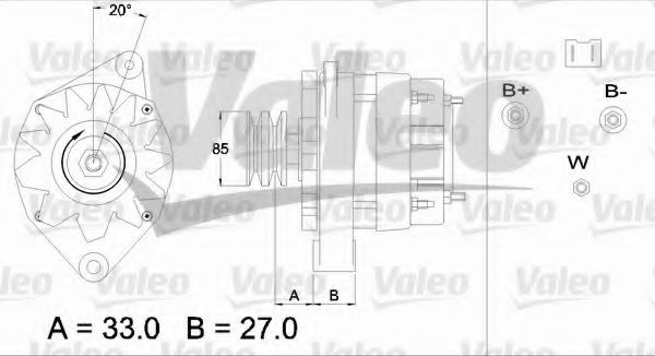 Генератор VALEO 433474