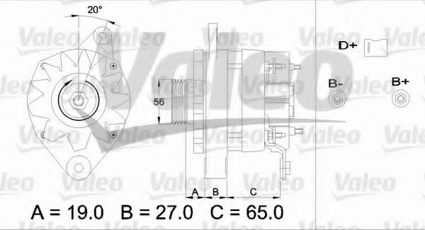 Генератор VALEO 433487