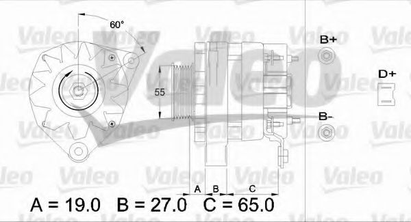 Генератор VALEO 433489