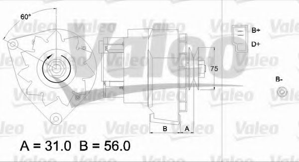 Генератор VALEO 436121