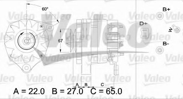 Генератор VALEO 436249