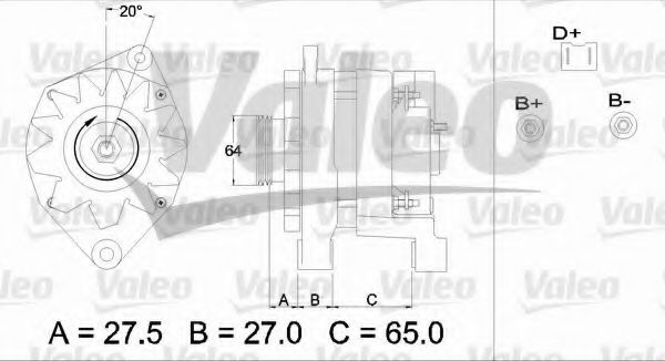 Генератор VALEO 436251