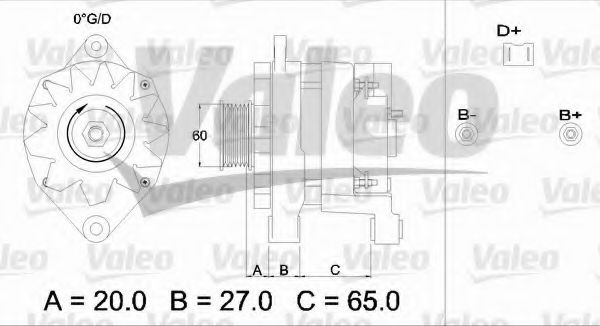 Генератор VALEO 436255