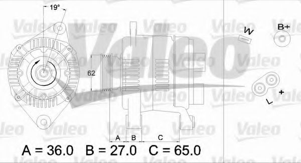 Генератор VALEO 436276